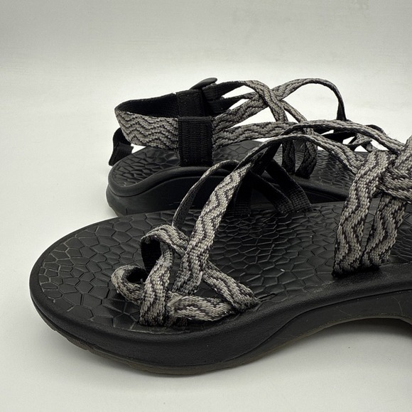 Chaco Womens SZ 7  Updraft EcoTread X2 Outdoor Sandals Black Waves  (J105182) - Picture 13 of 16